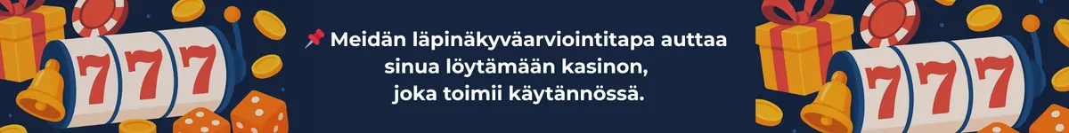 Nettikasinot arvostellaan meillä rehellisesti