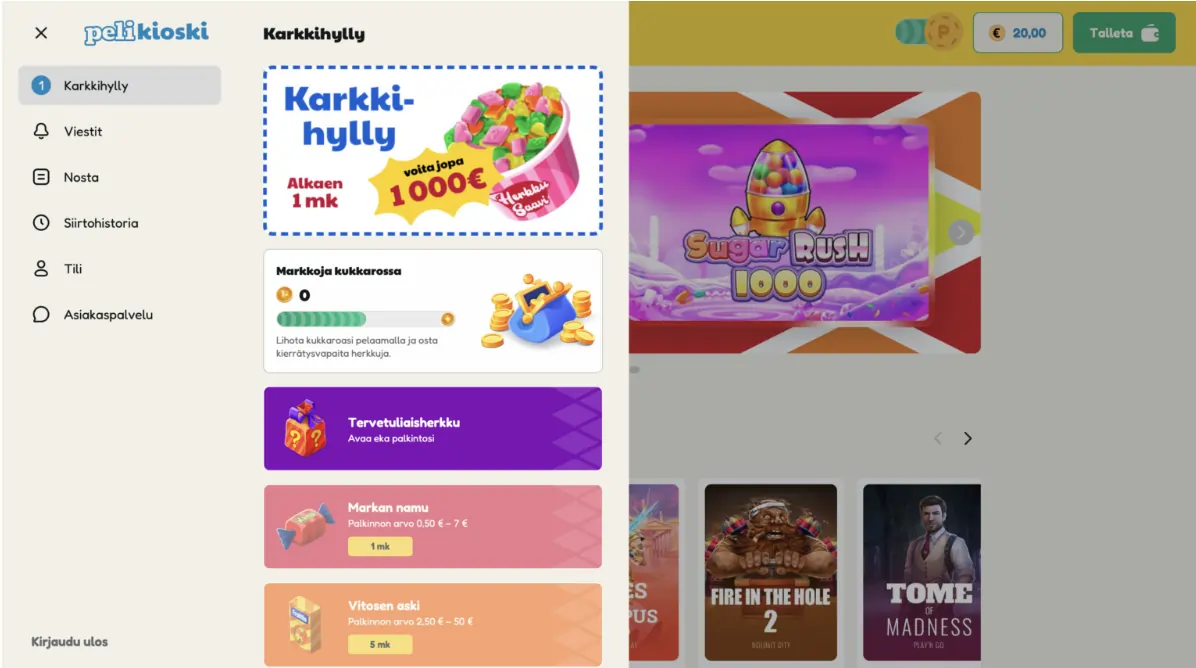 Pelikioski verovapaa nettikasino