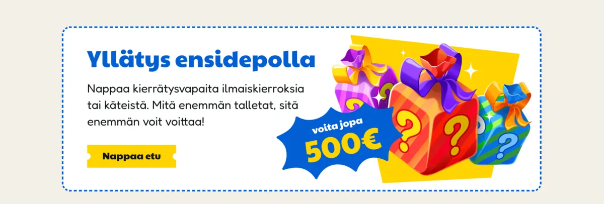 Pelikioski Kasino, yllätysbonus suomalaisille pelaajille