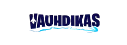 Vauhdikas Kasino logo tummalla tekstillä